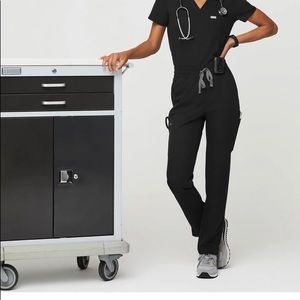 FIGS High Waisted Yola Skinny Scrub Pants (2 pairs!) like new